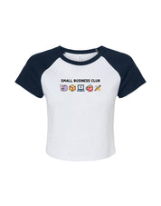 Small Business Club Embroidered Micro Rib Baby Tee