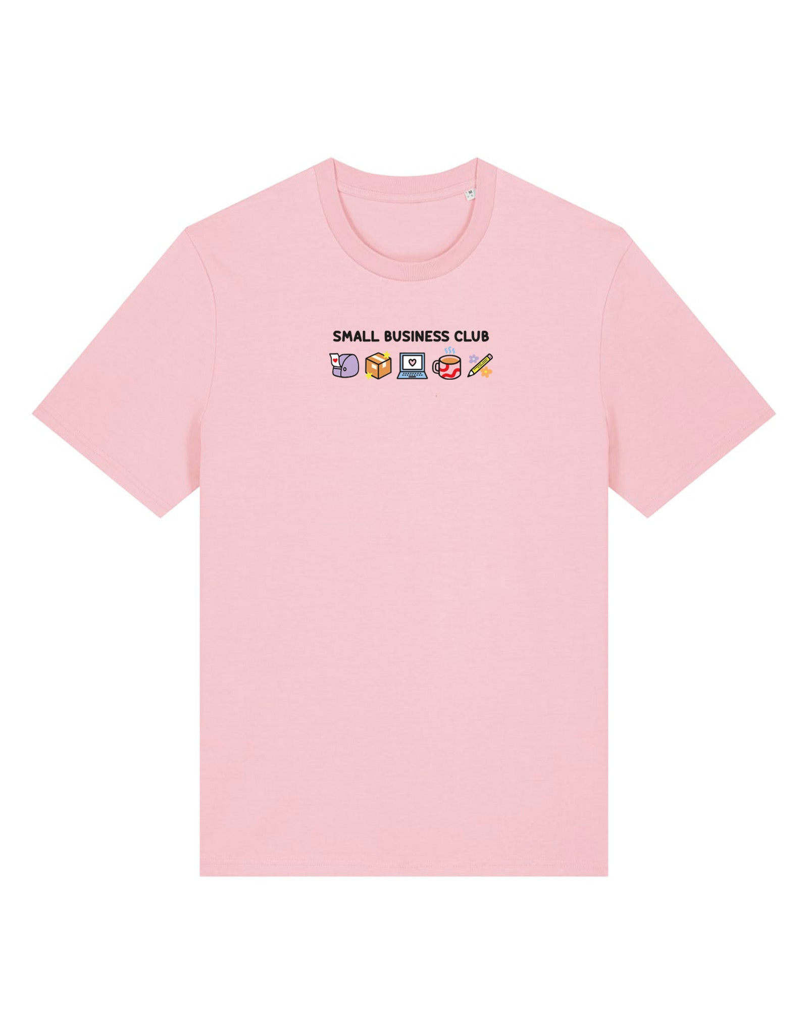 Small Business Club Embroidered Organic Cotton T-Shirt
