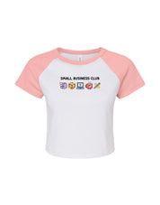 Small Business Club Embroidered Micro Rib Baby Tee