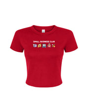 Small Business Club Embroidered Micro Rib Baby Tee