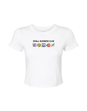 Small Business Club Embroidered Micro Rib Baby Tee