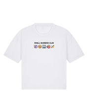 Small Business Club Embroidered Boxy Organic Cotton Tee