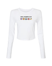 Small Business Club Embroidered Micro Rib Long Sleeved Tee