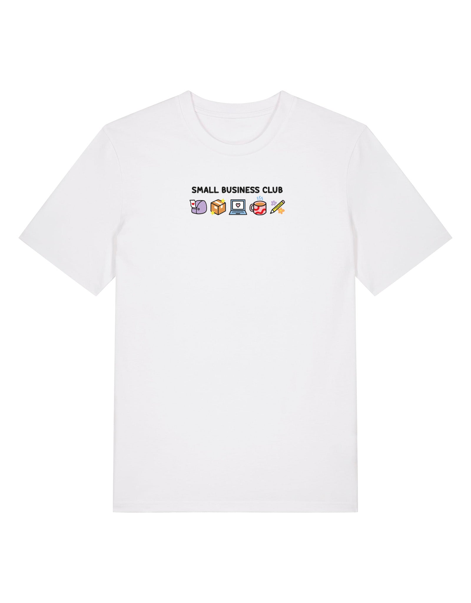 Small Business Club Embroidered Organic Cotton T-Shirt
