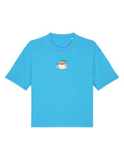 Spill The Tea Embroidered Boxy Organic Cotton Tee