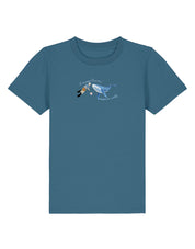 Save The Sea Embroidered Organic Cotton Childrens T-Shirt