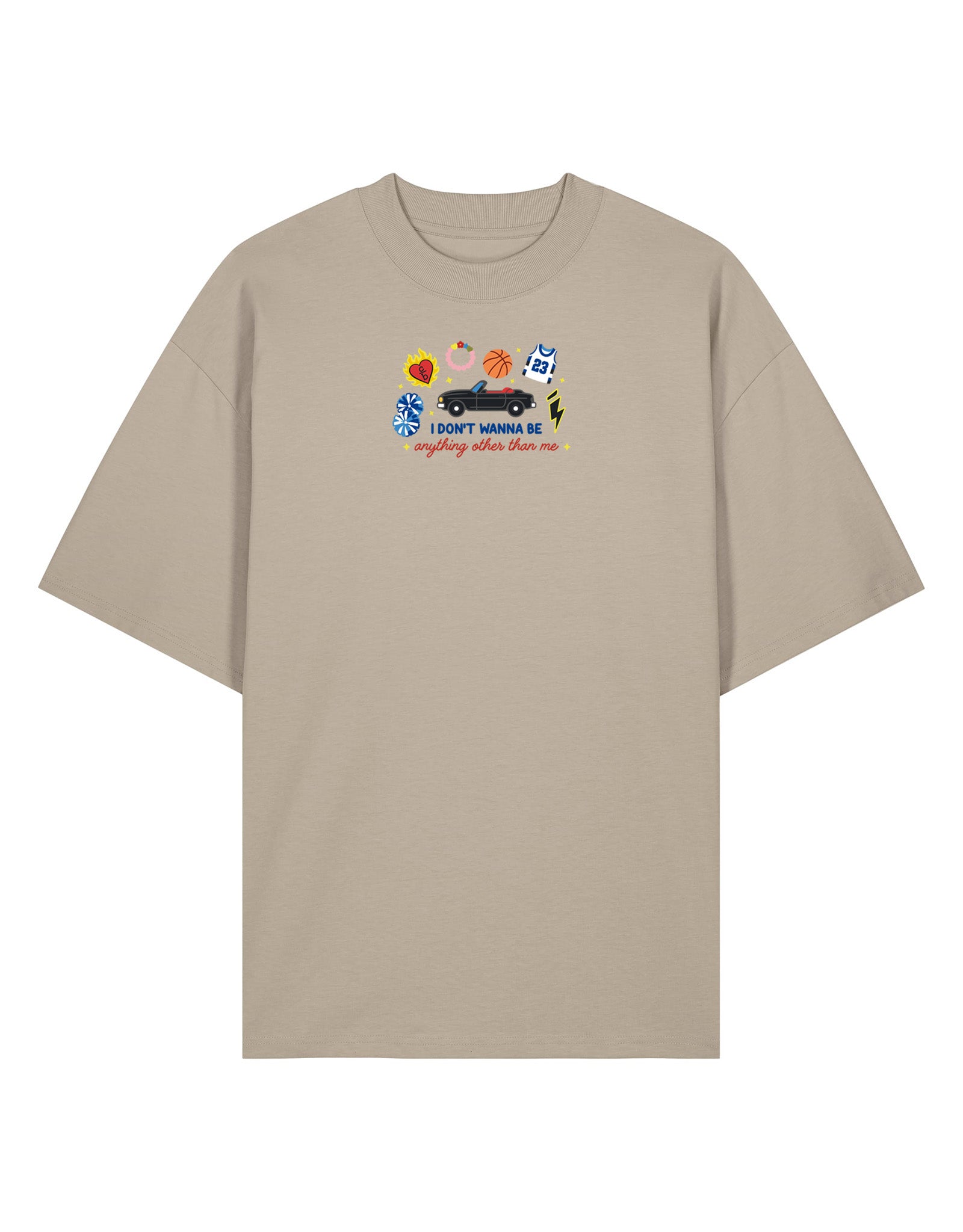 Tree Hill Embroidered Oversized Organic Cotton Tee