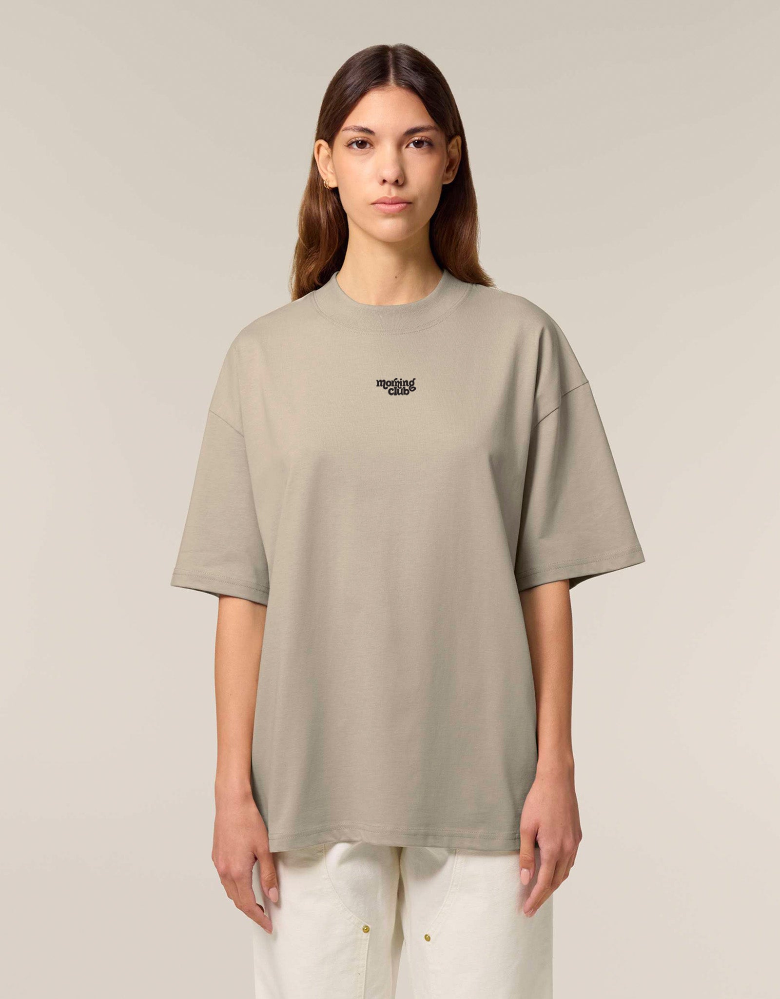 Essential Embroidered Oversized Organic Cotton T-Shirt