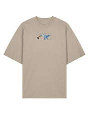 Save The Sea Embroidered Oversized Organic Cotton Tee