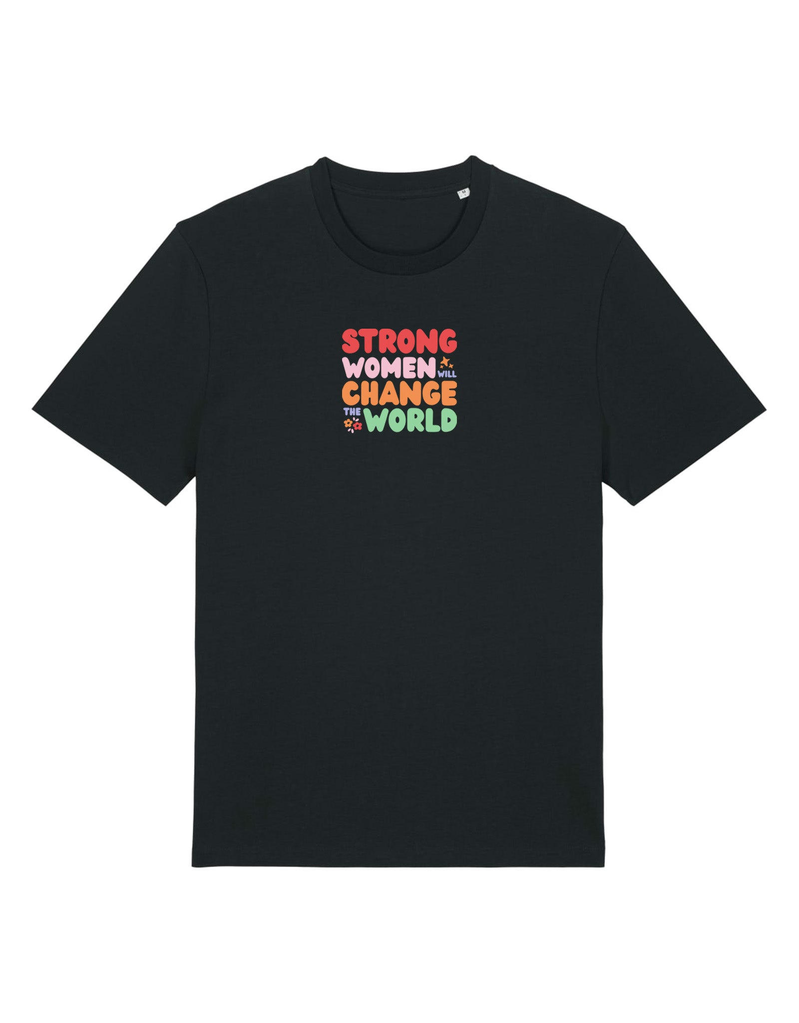 Strong Women Embroidered Organic Cotton T-Shirt