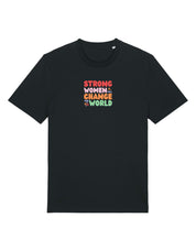 Strong Women Embroidered Organic Cotton T-Shirt