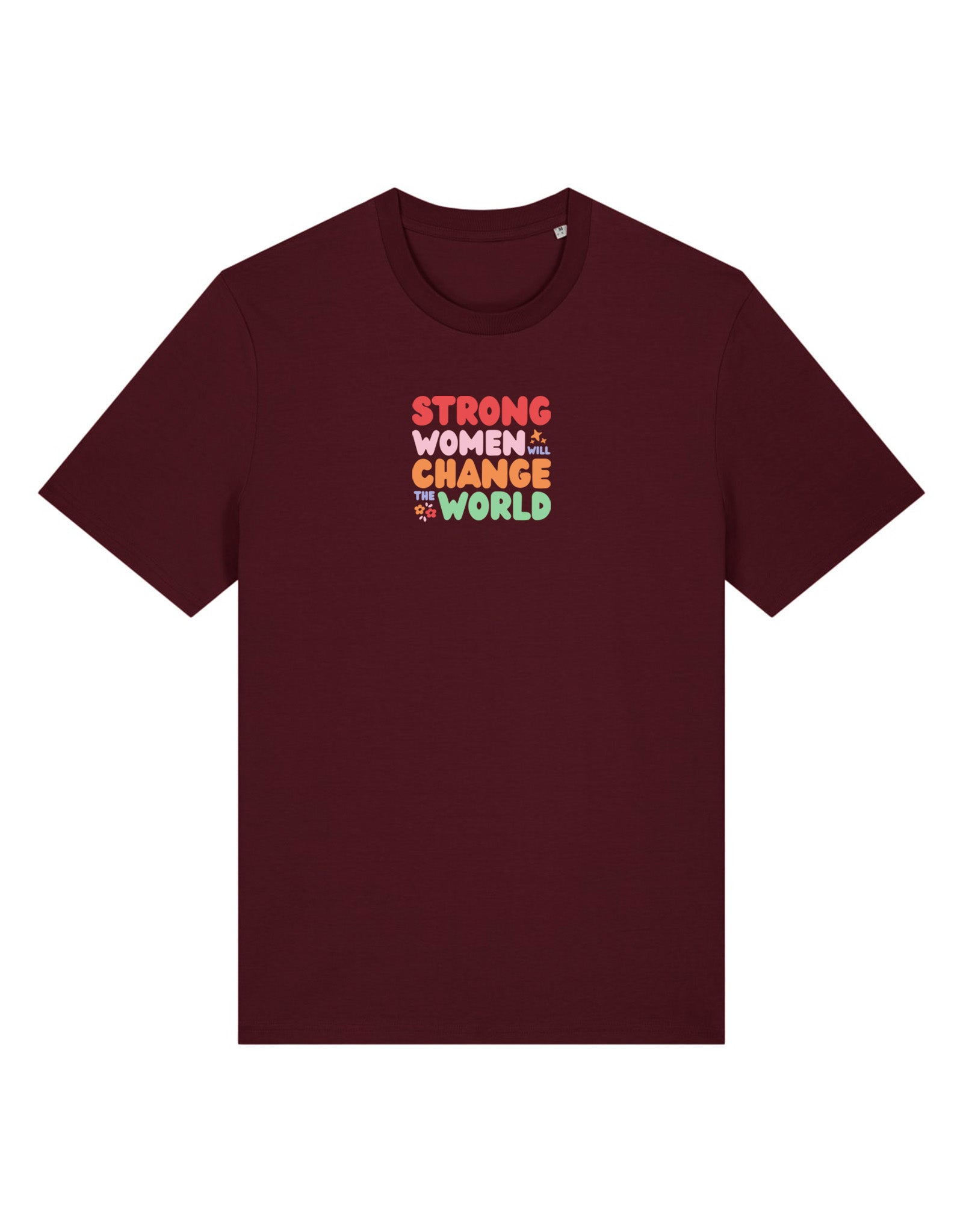 Strong Women Embroidered Organic Cotton T-Shirt