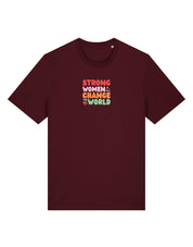 Strong Women Embroidered Organic Cotton T-Shirt