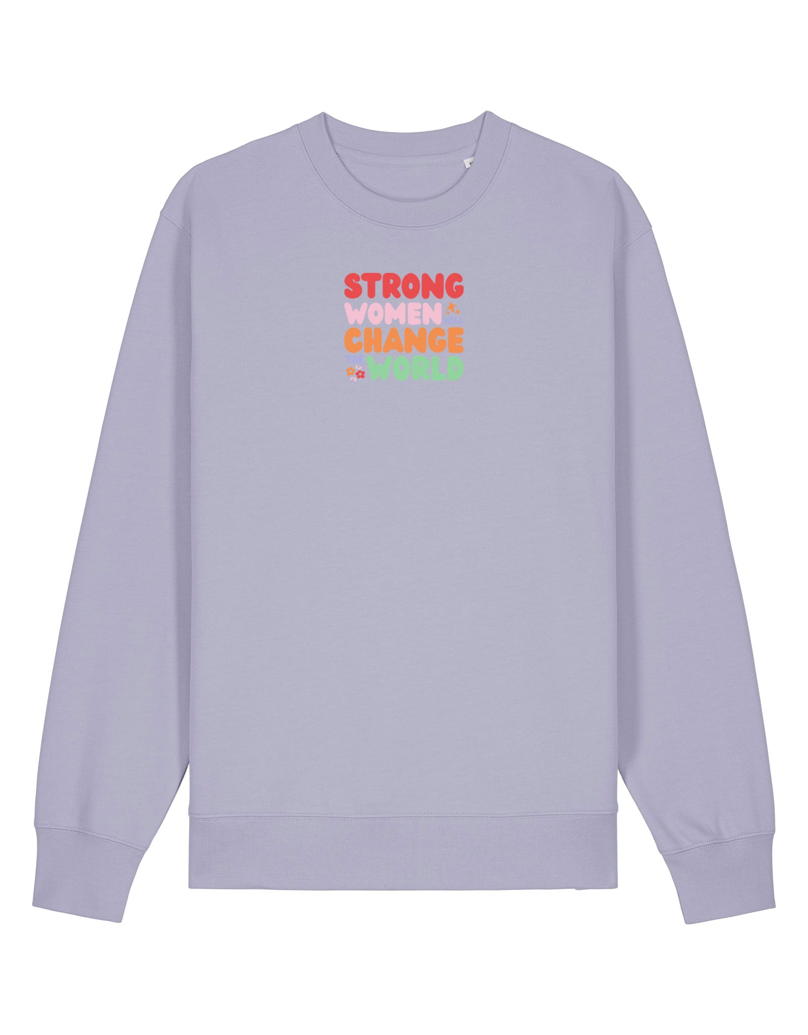 Strong Women Embroidered Organic Cotton Sweatshirt