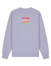 Strong Women Embroidered Organic Cotton Sweatshirt