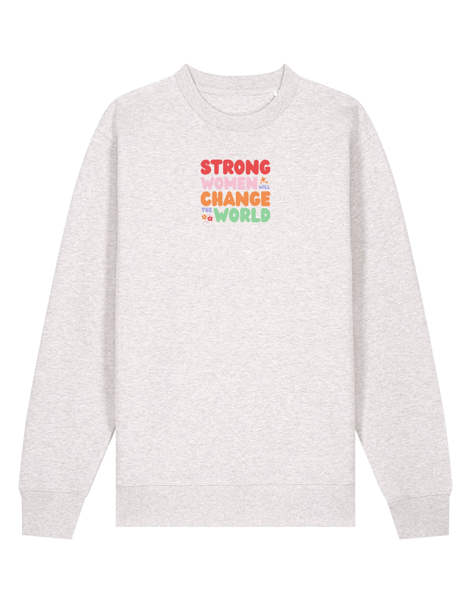 Strong Women Embroidered Organic Cotton Sweatshirt