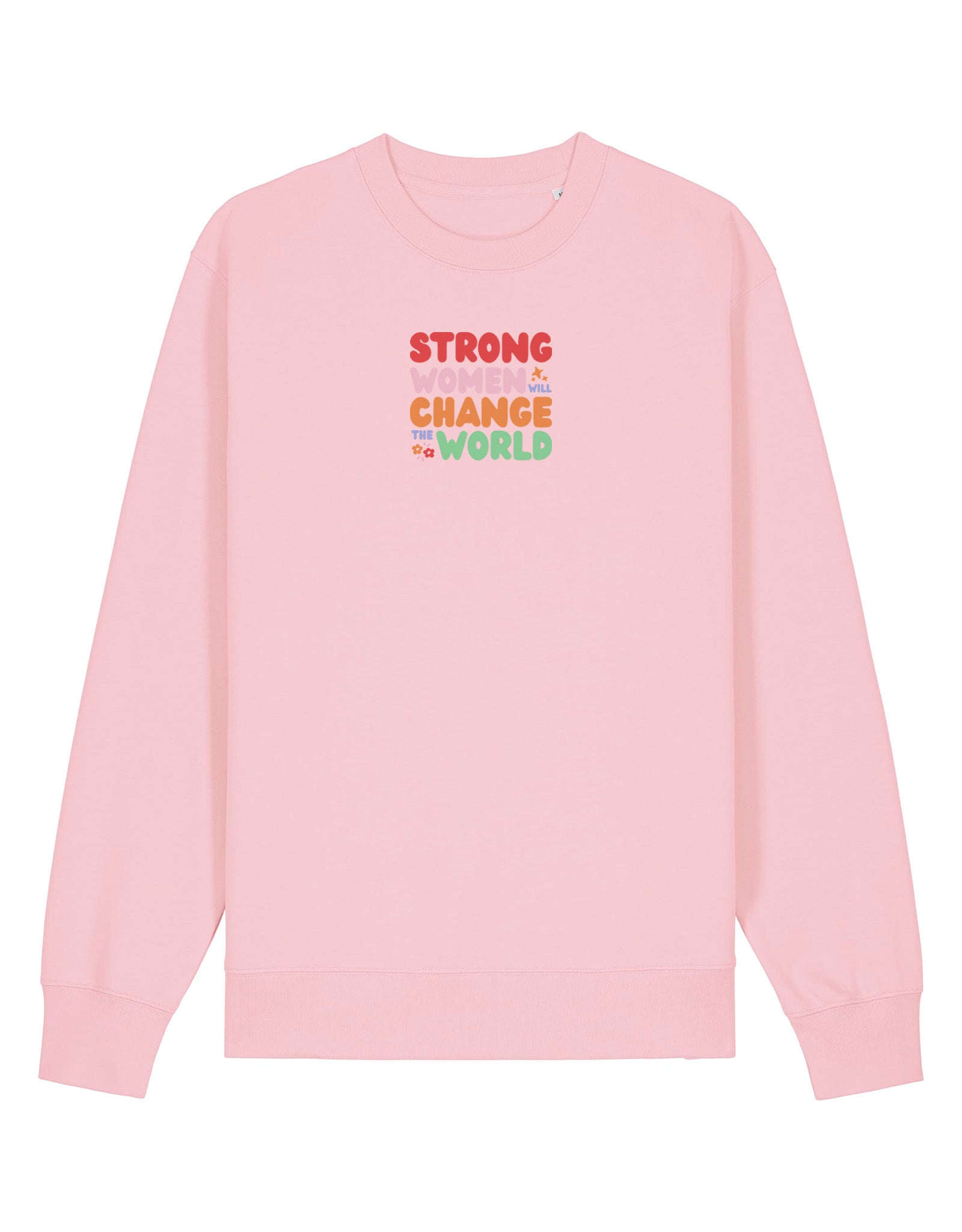 Strong Women Embroidered Organic Cotton Sweatshirt