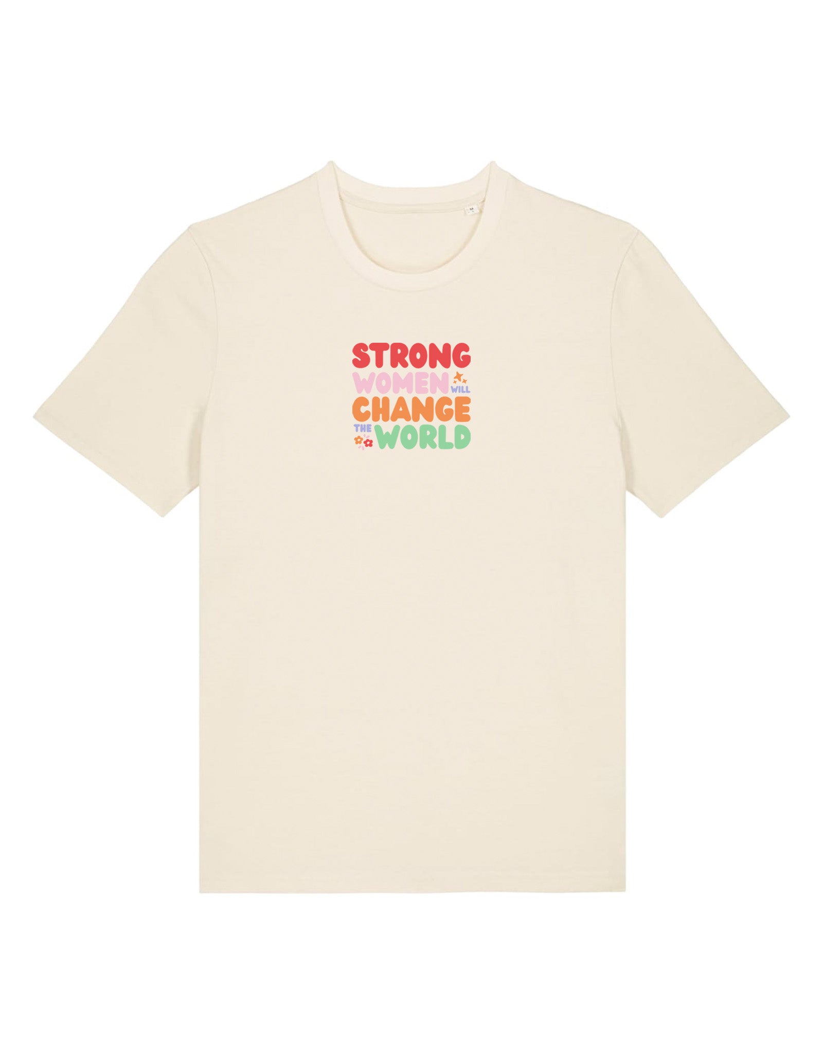 Strong Women Embroidered Organic Cotton T-Shirt