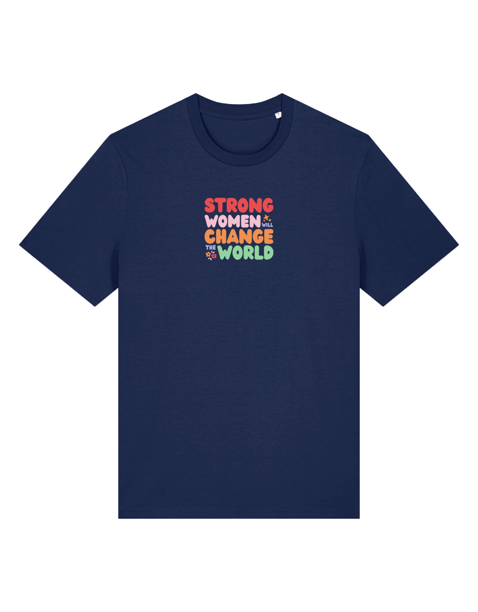 Strong Women Embroidered Organic Cotton T-Shirt