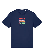 Strong Women Embroidered Organic Cotton T-Shirt