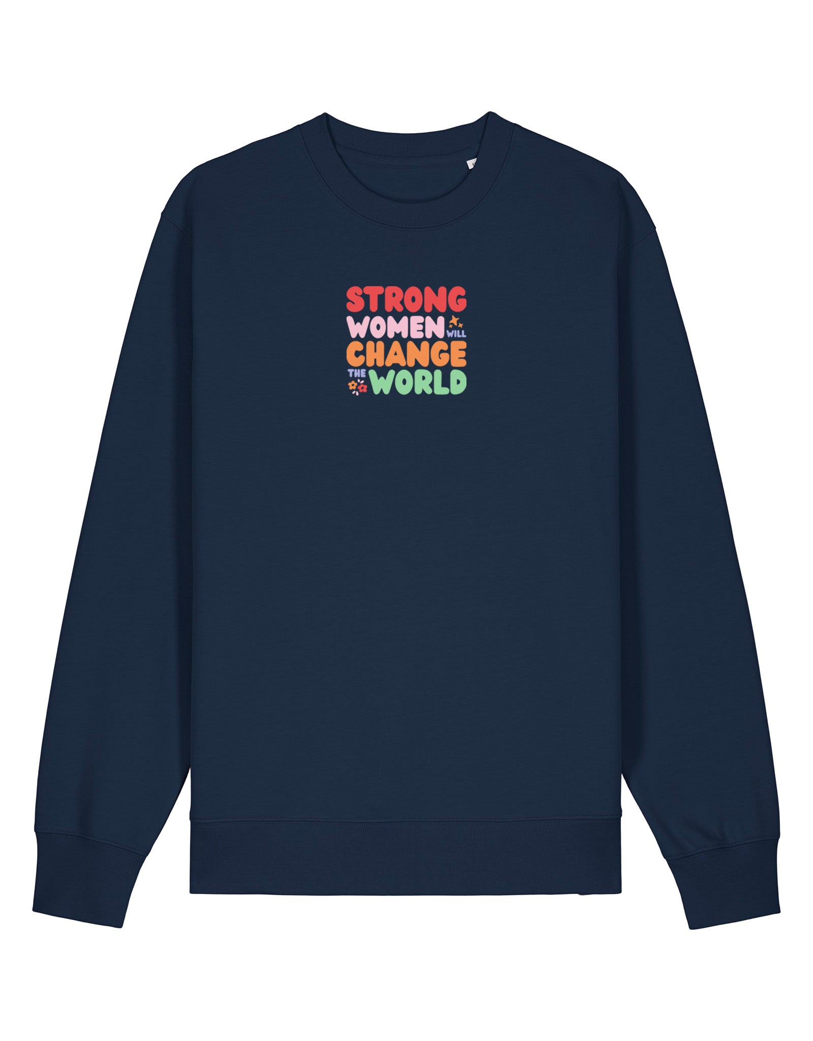 Strong Women Embroidered Organic Cotton Sweatshirt