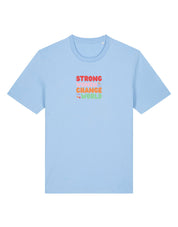 Strong Women Embroidered Organic Cotton T-Shirt