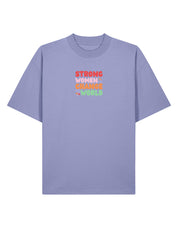 Strong Women Embroidered Oversized Organic Cotton Tee