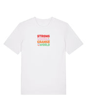 Strong Women Embroidered Organic Cotton T-Shirt