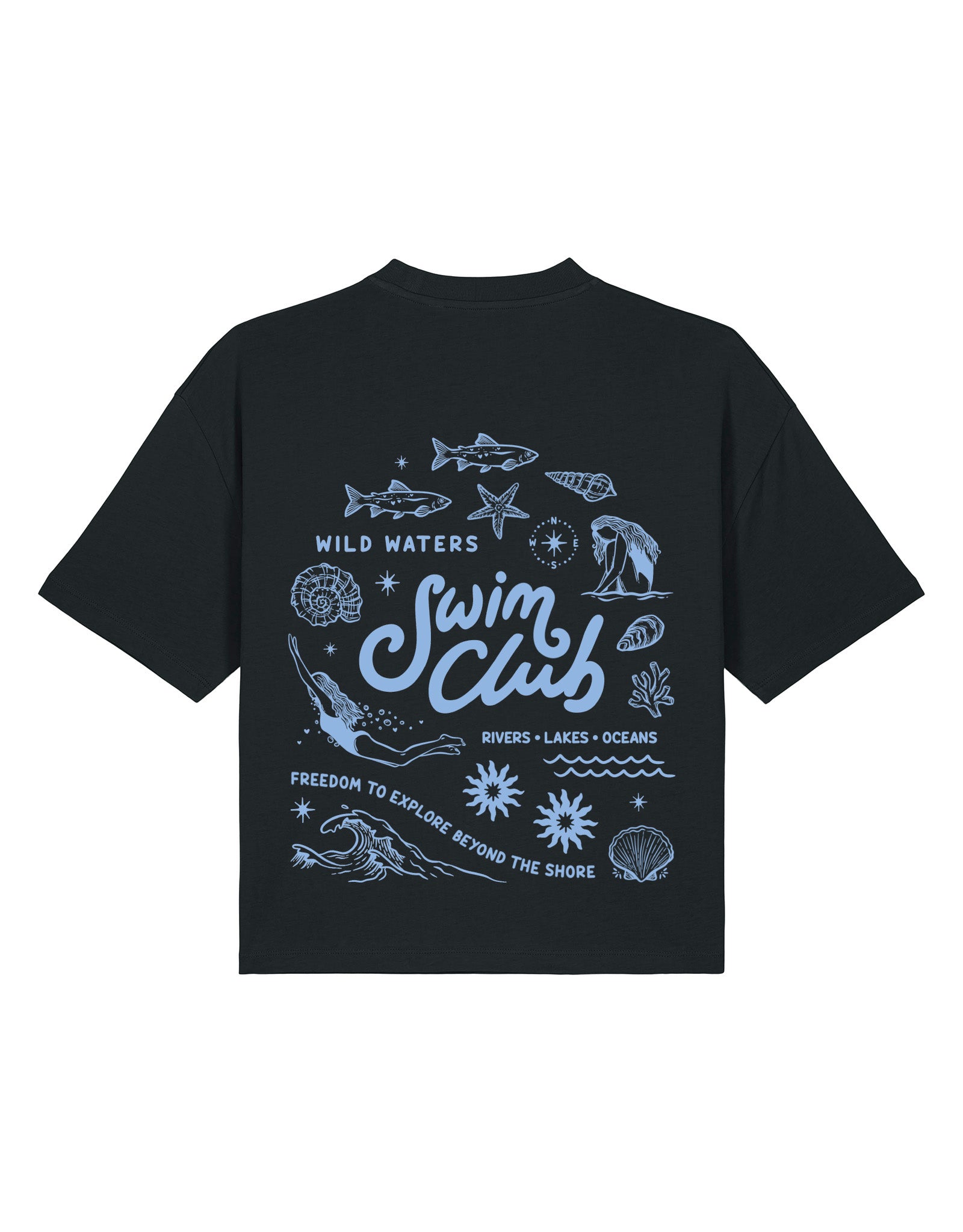 Swim Club Boxy Organic Cotton Tee