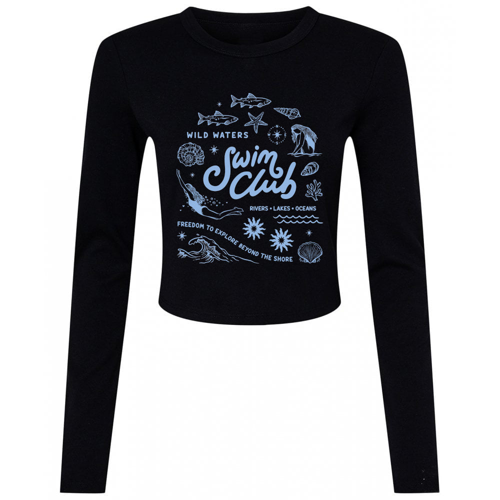 Swim Club Micro Rib Long Sleeved Tee