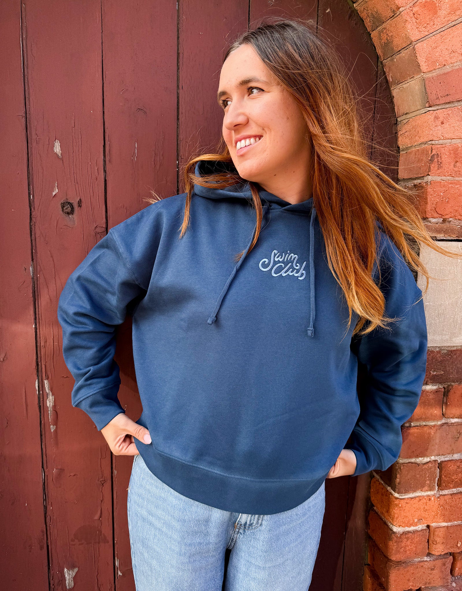 Swim Club Boxy Organic Cotton Hoodie