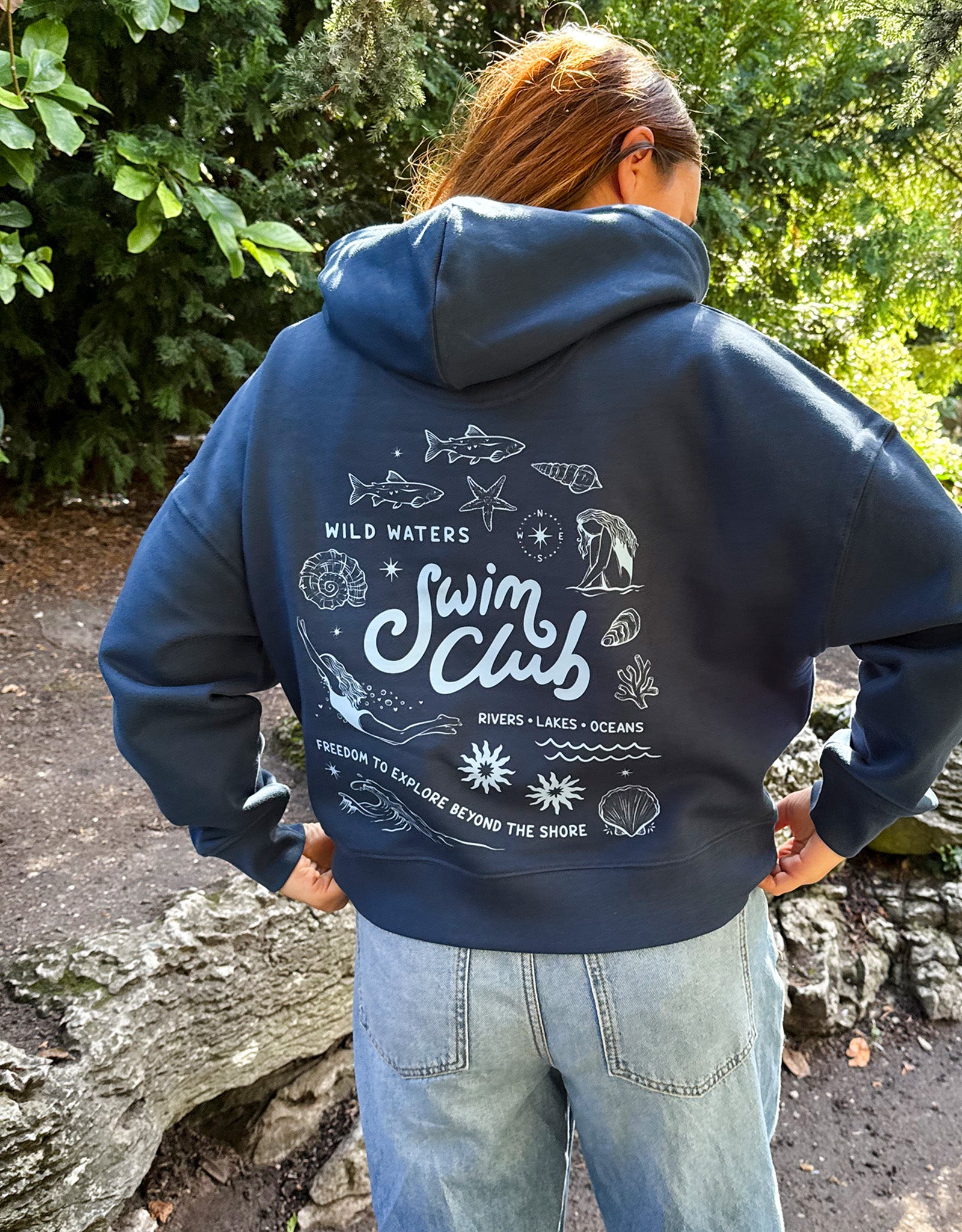 Swim Club Boxy Organic Cotton Hoodie