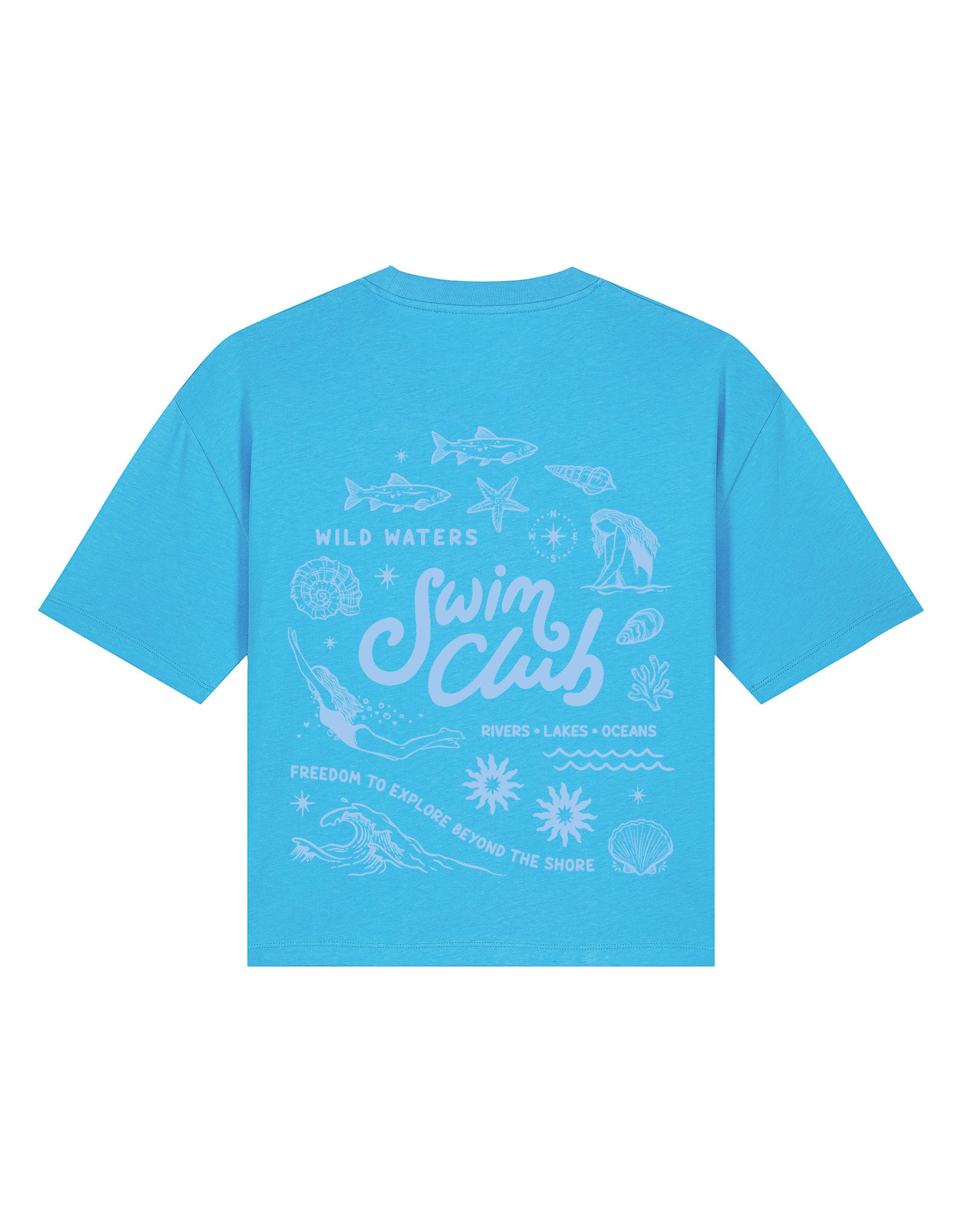 Swim Club Boxy Organic Cotton Tee
