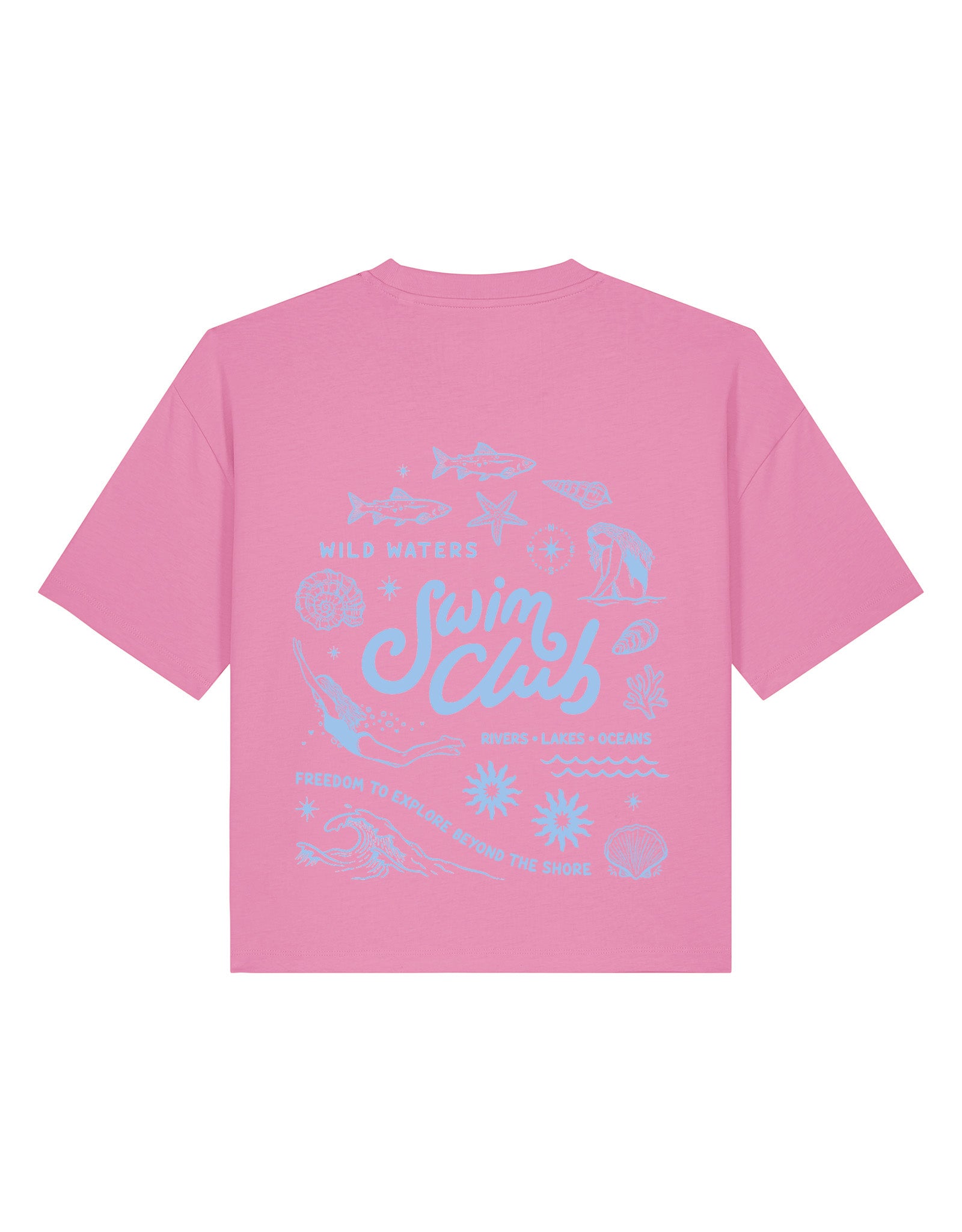 Swim Club Boxy Organic Cotton Tee
