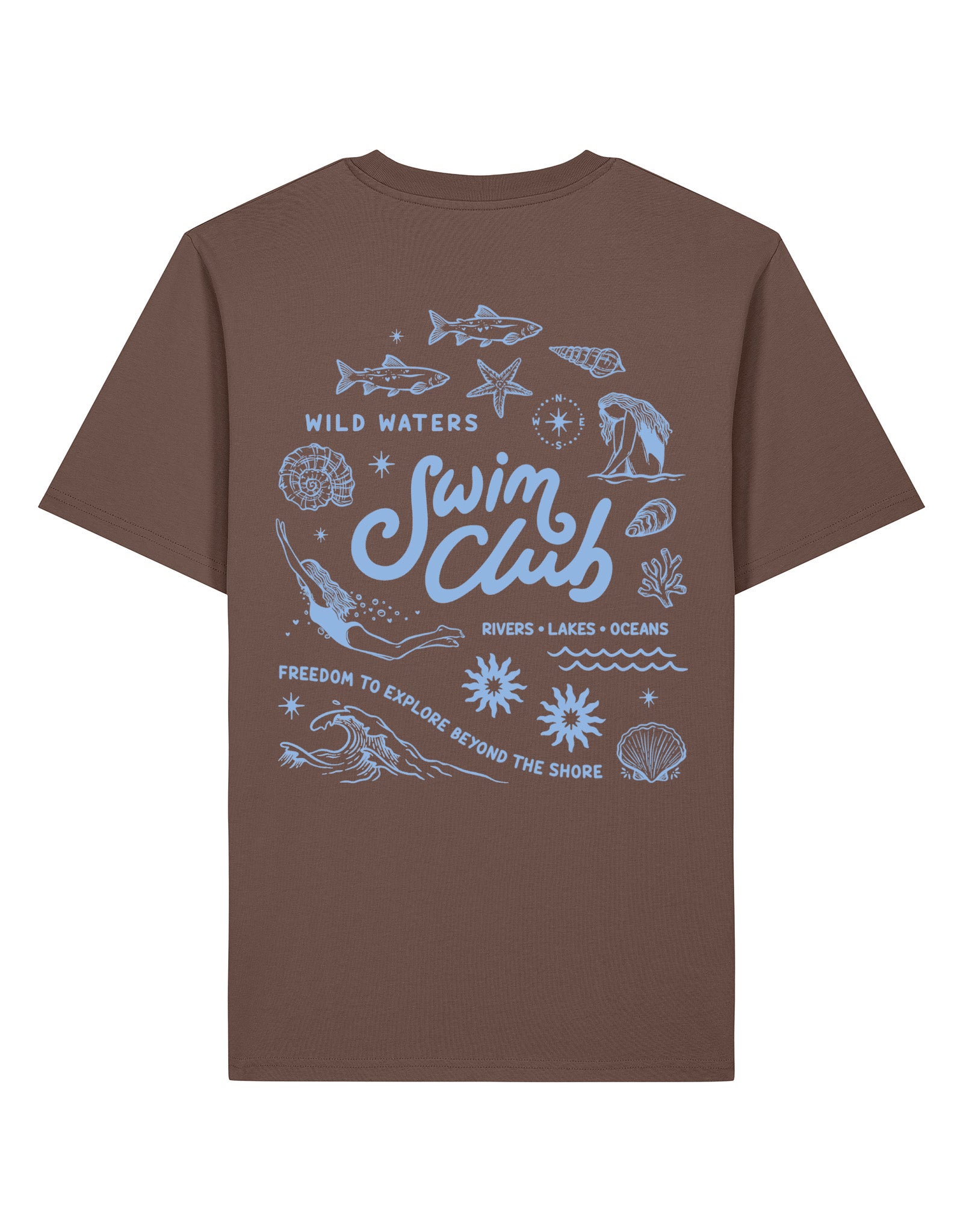 Swim Club Printed Organic Cotton T-Shirt