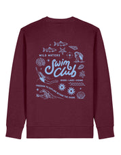 Swim Club Printed Organic Cotton Sweatshirt