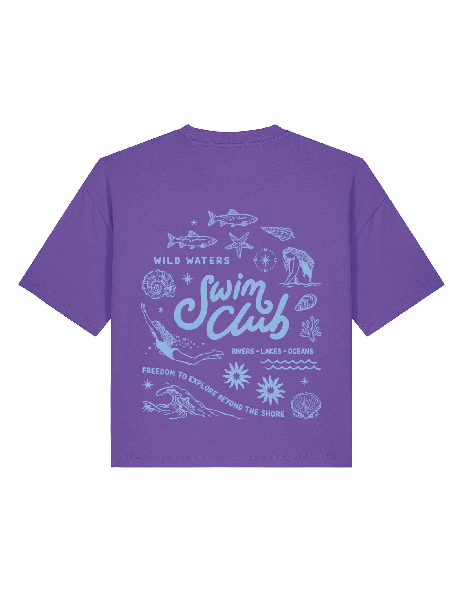 Swim Club Boxy Organic Cotton Tee
