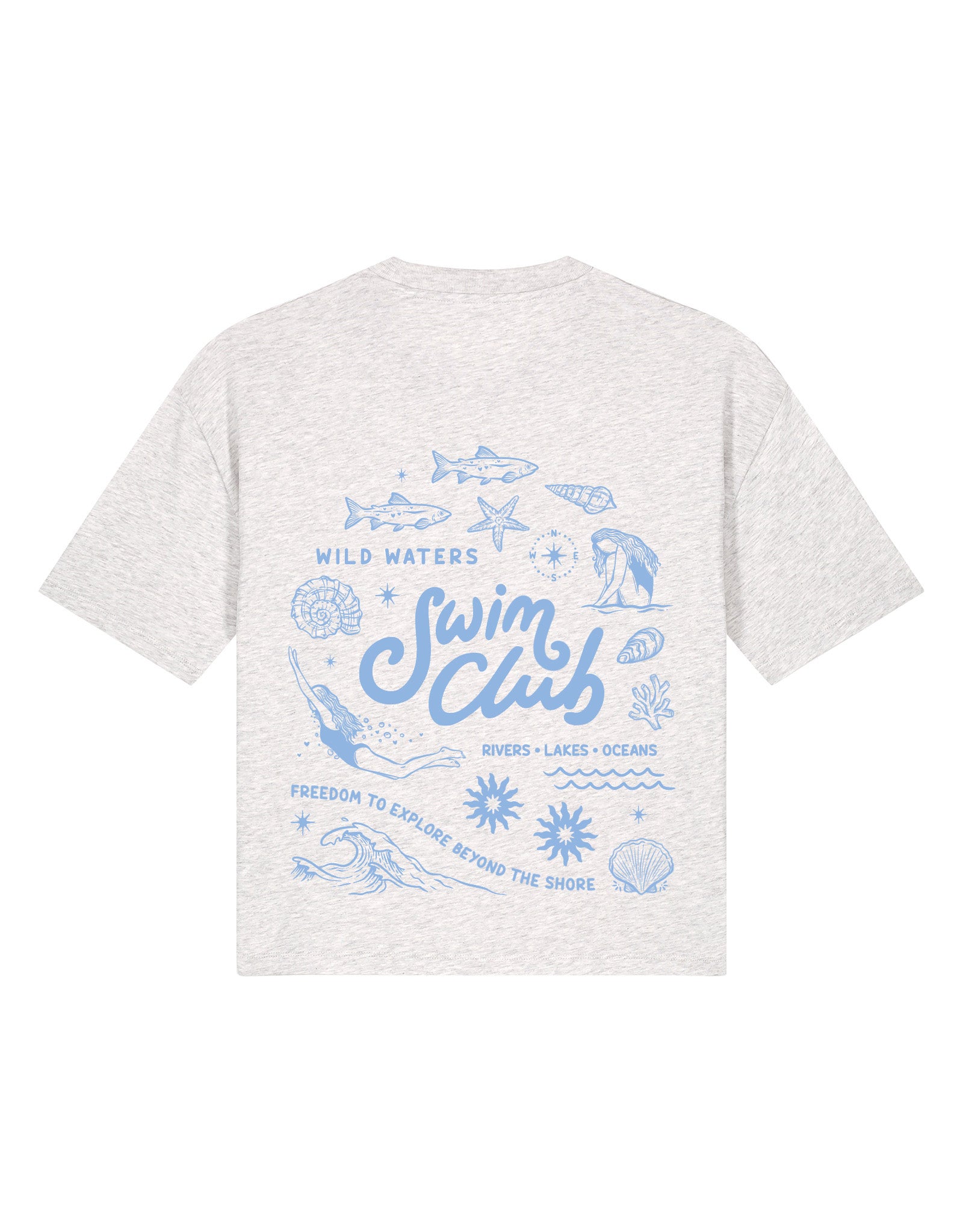 Swim Club Boxy Organic Cotton Tee