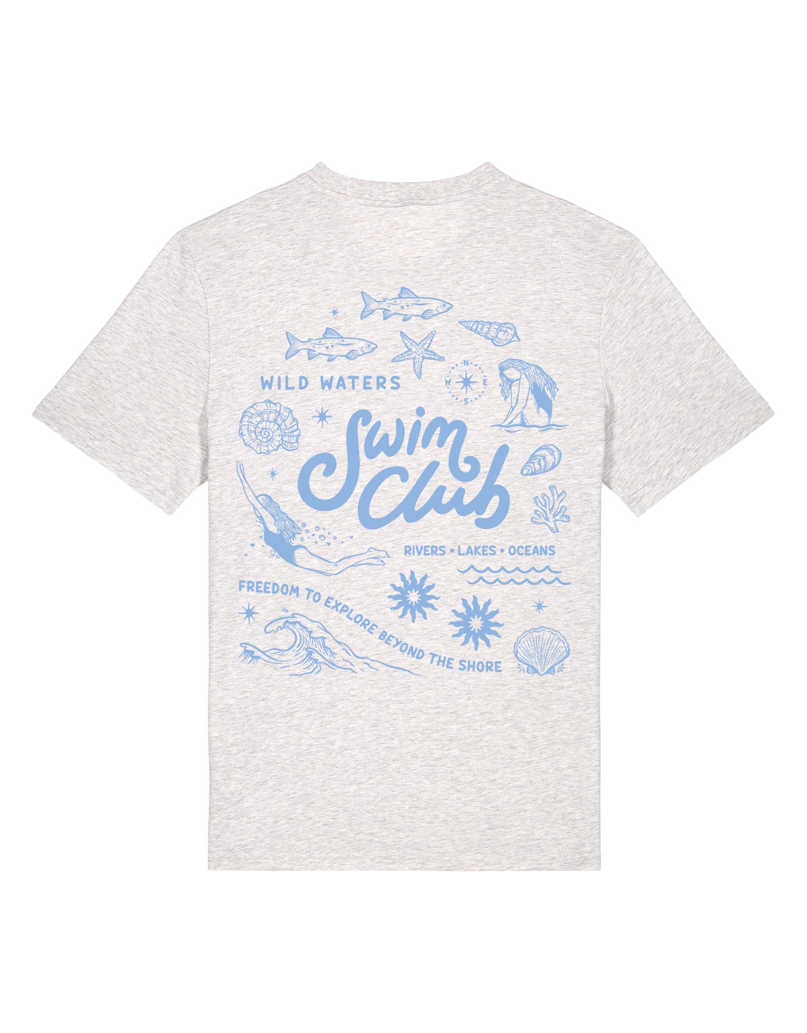 Swim Club Printed Organic Cotton T-Shirt