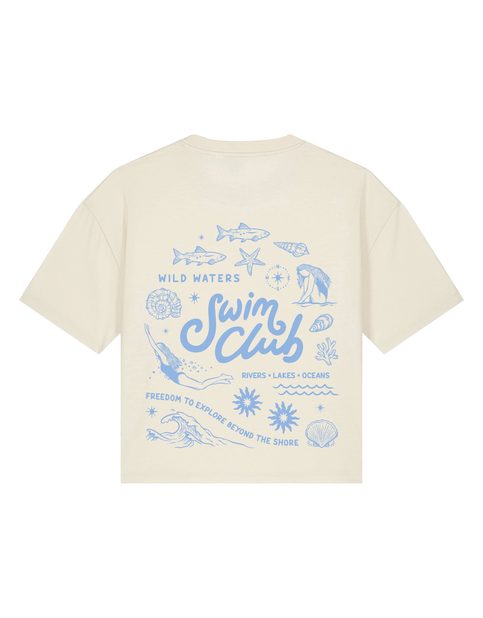 Swim Club Boxy Organic Cotton Tee