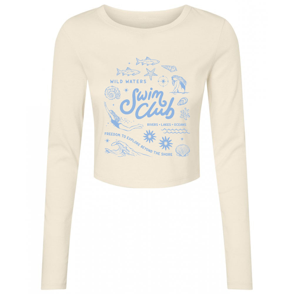 Swim Club Micro Rib Long Sleeved Tee