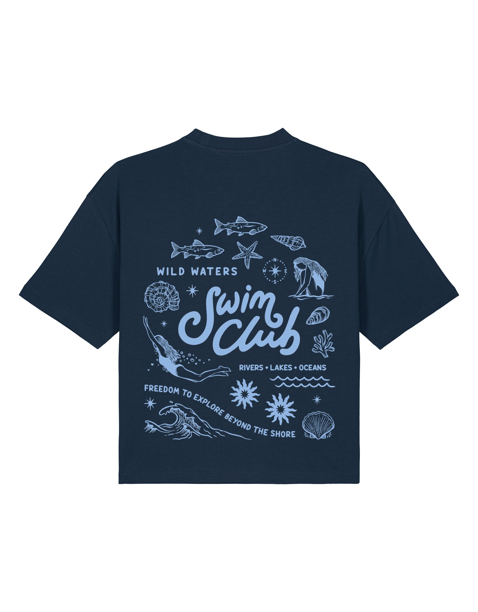 Swim Club Boxy Organic Cotton Tee