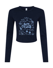 Swim Club Printed Micro Rib Long Sleeved Tee