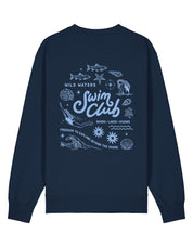 Swim Club Printed Organic Cotton Sweatshirt
