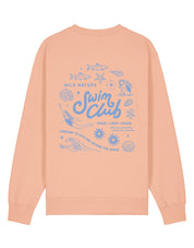 Swim Club Printed Organic Cotton Sweatshirt