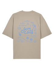 Swim Club Printed Oversized Organic Cotton T-Shirt