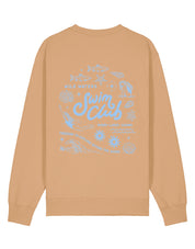 Swim Club Printed Organic Cotton Sweatshirt