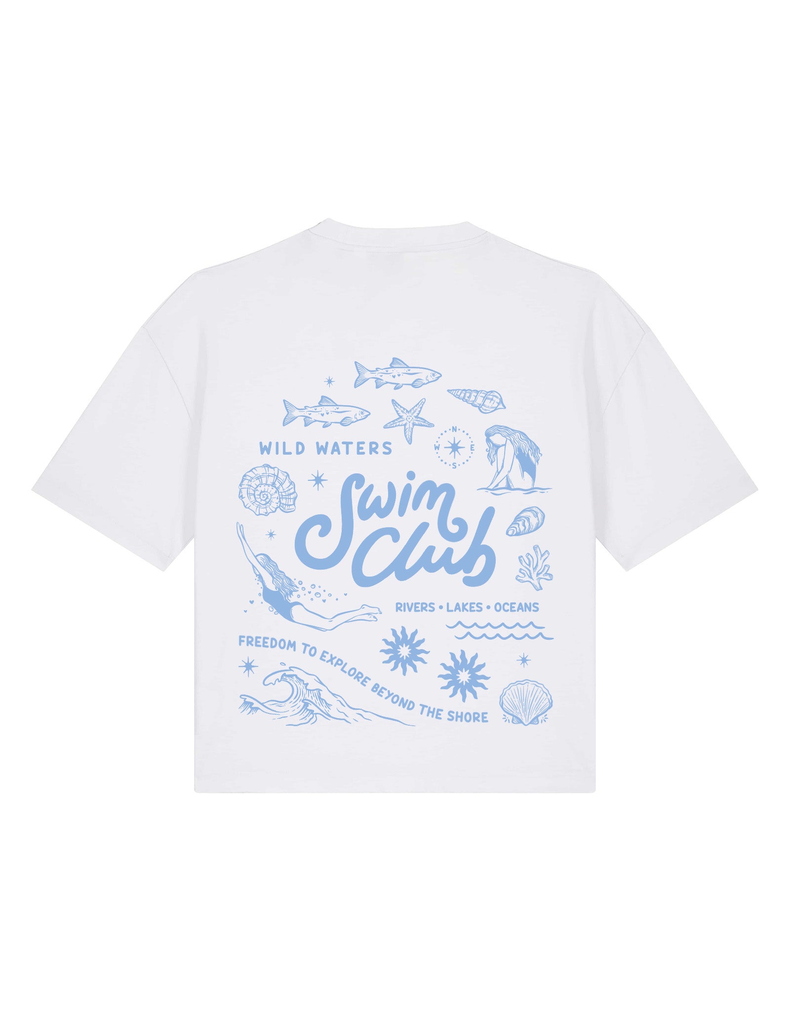 Swim Club Boxy Organic Cotton Tee