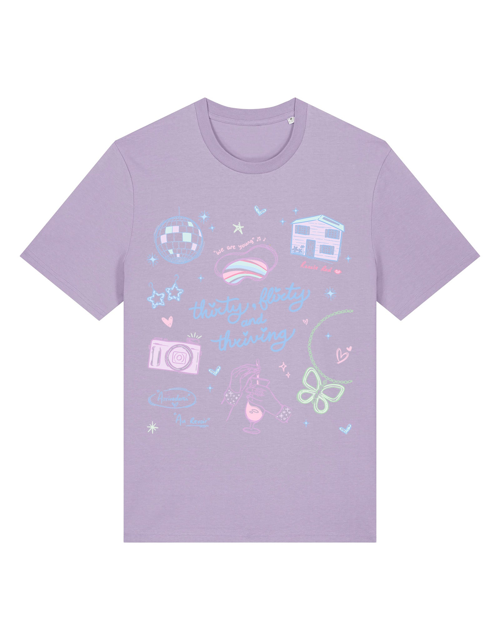 Thirty, Flirty & Thriving Printed Organic Cotton T-Shirt