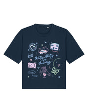 Thirty, Flirty & Thriving Printed Boxy Organic Cotton Tee